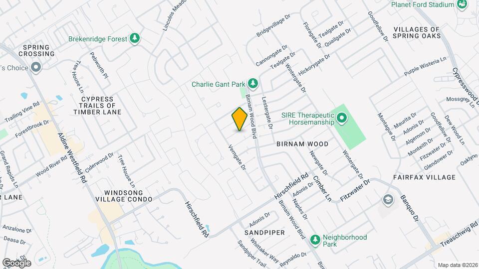 4222 Burkegate Dr Mapa y Detalles de la Ubicación