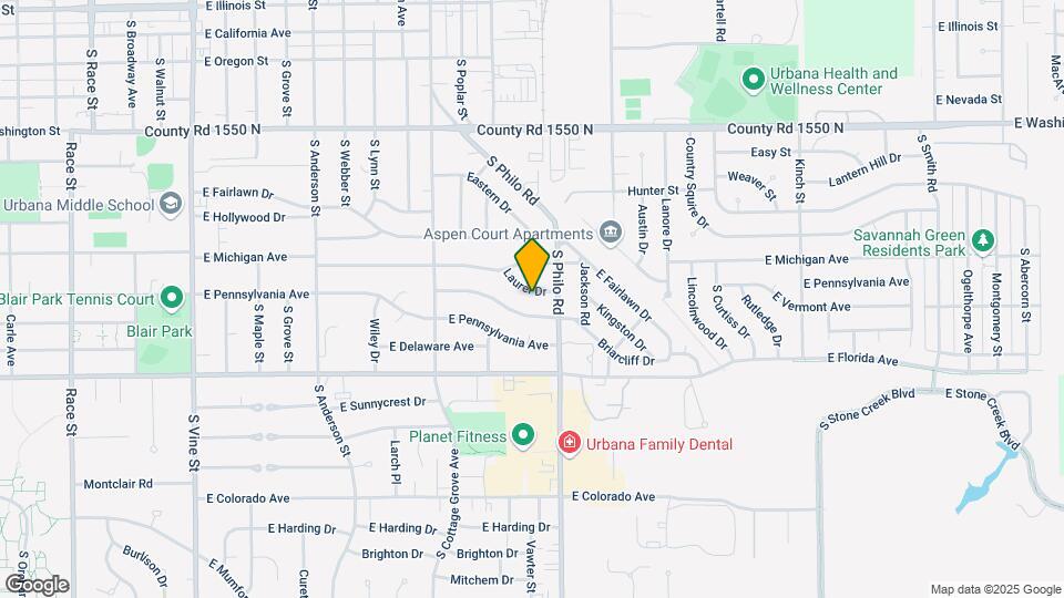 1401 Laurel Dr Map and Location Details