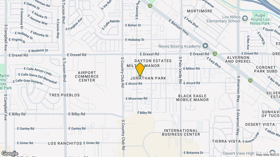 5855 S Bonney Ave Map and Location Details