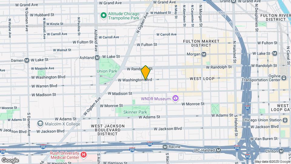1301 W Washington Blvd Map and Location Details