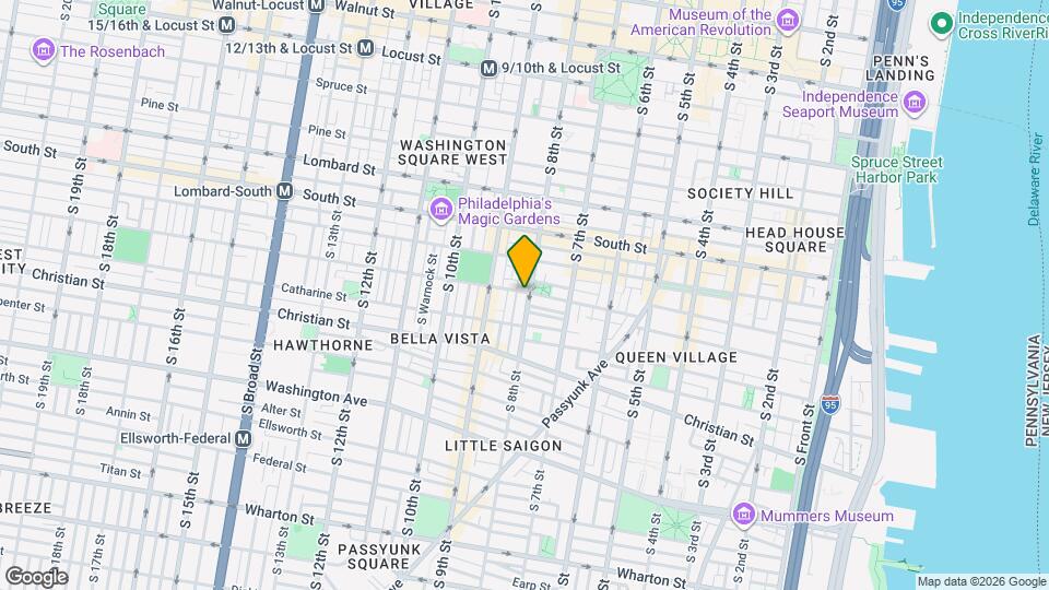 736 S 8th St Map and Location Details