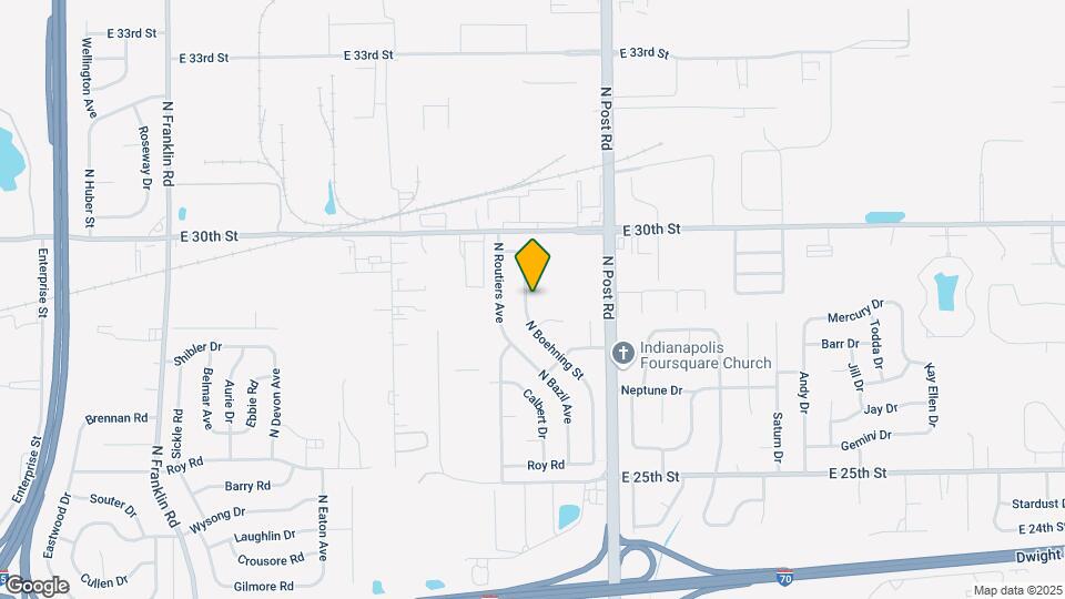 2835 N Boehning St Map and Location Details