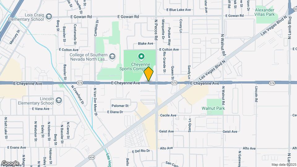 Cheyenne Woods Apartments Map and Location Details