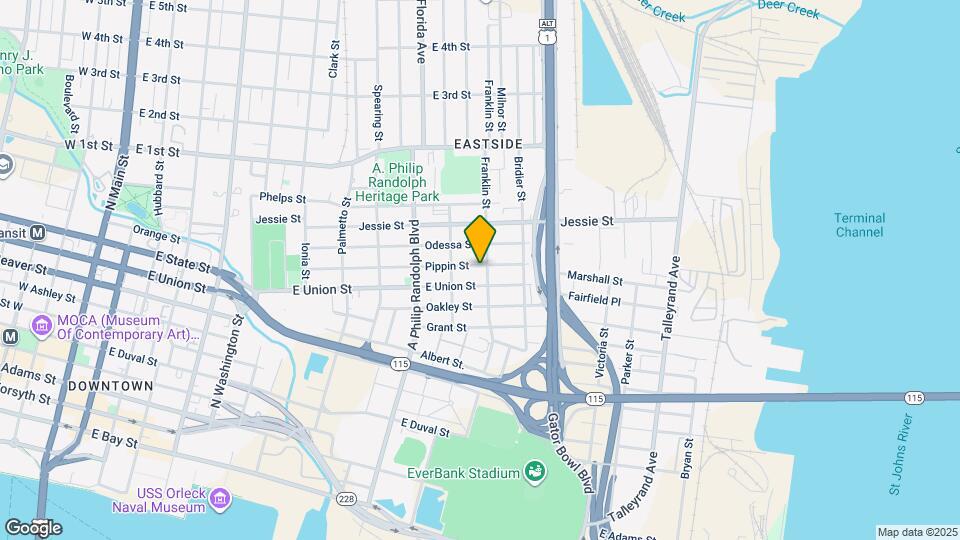 1148 Pippin St Map and Location Details
