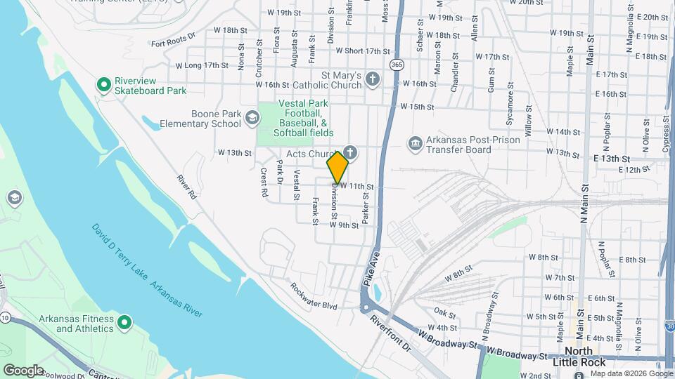 1020 Division St Map and Location Details