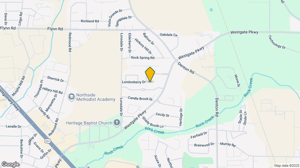 404 Londonberry Dr Map and Location Details