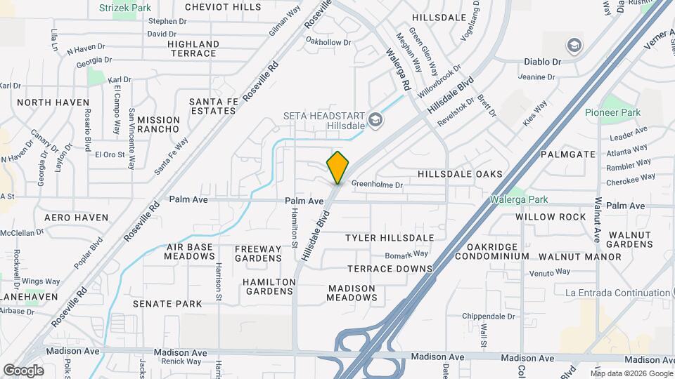 5568 Hillsdale Blvd Mapa y Detalles de la Ubicación