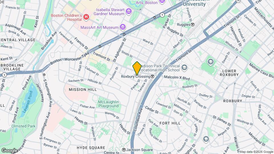 729R Parker St Map and Location Details