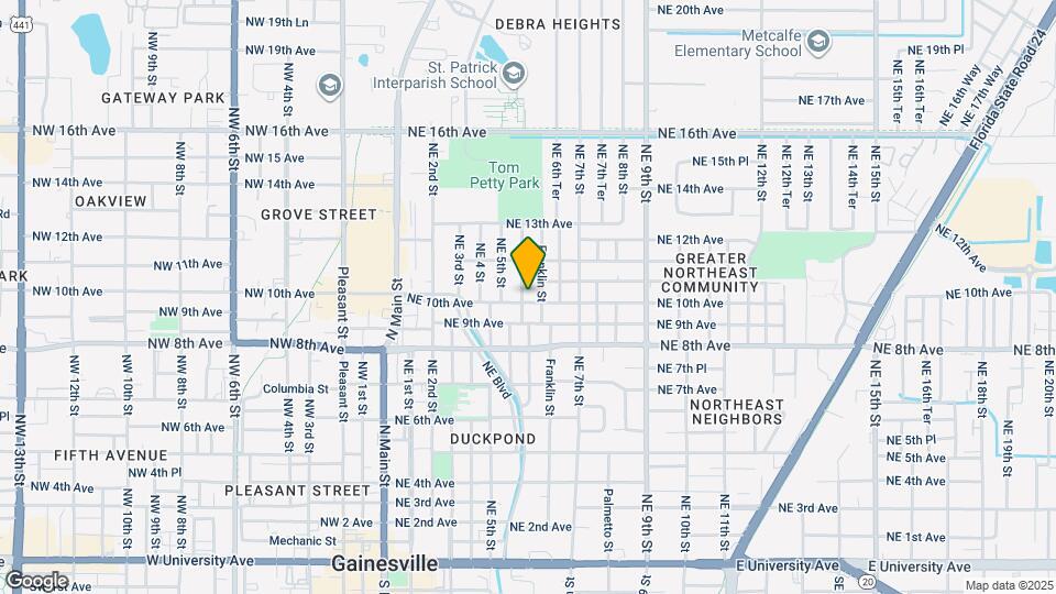 530 NE 10th Ave Map and Location Details