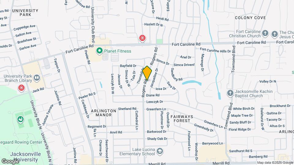 3427 Rogero Rd Map and Location Details