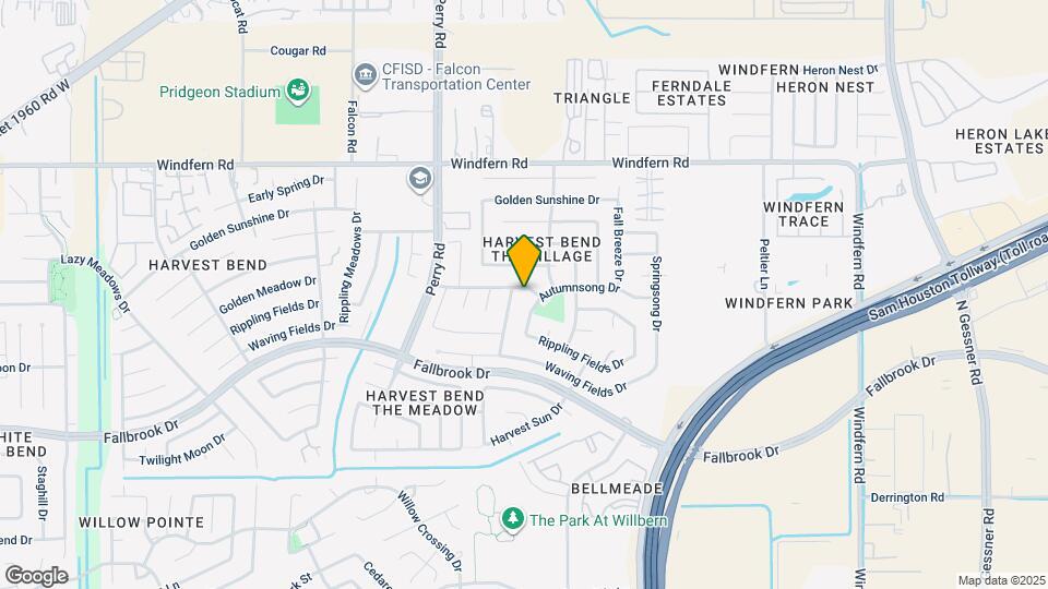 9215 Golden Meadow Dr Map and Location Details