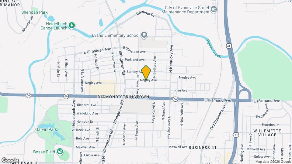825 Negley Ave Mapa y Detalles de la Ubicación