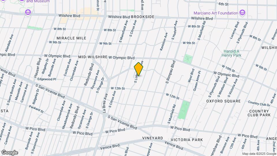 1140 S Longwood Ave Map and Location Details