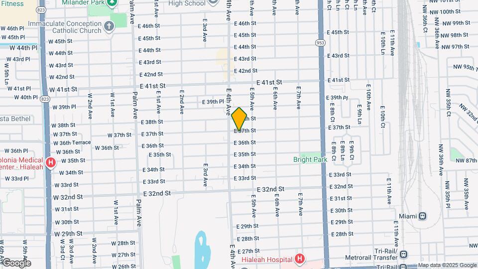 440 E 37th St Map and Location Details