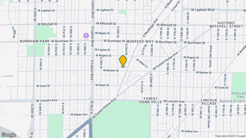 2338 W Becher St Map and Location Details