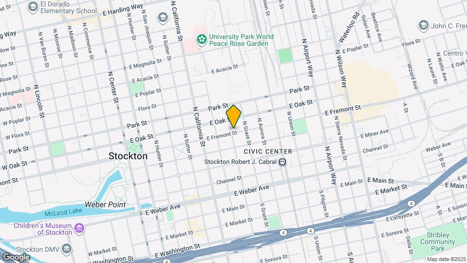 504 N Stanislaus St Mapa y Detalles de la Ubicación