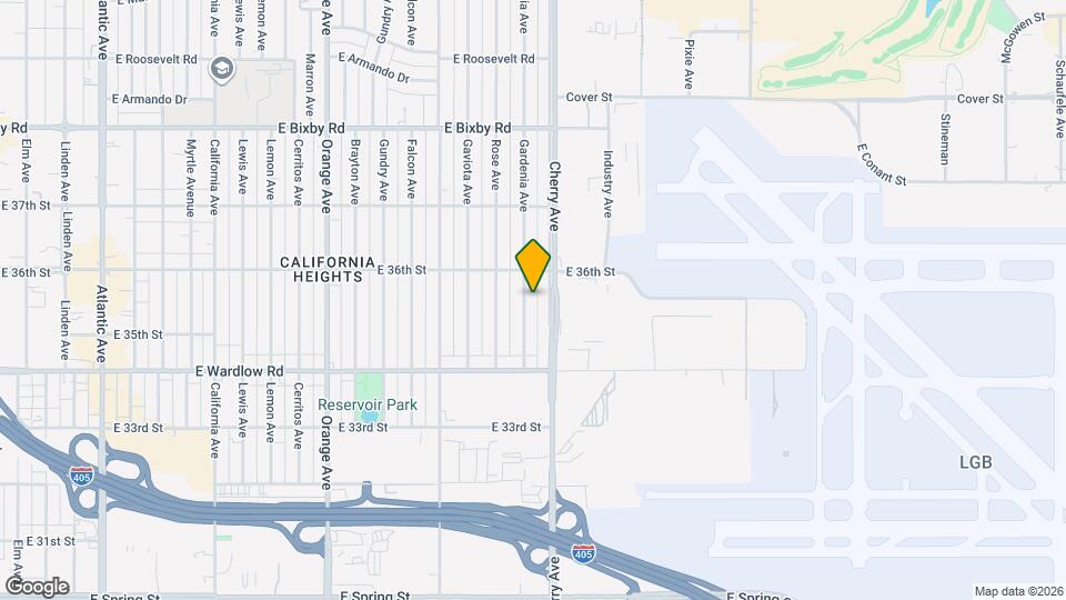 3544 Gardenia Ave Map and Location Details