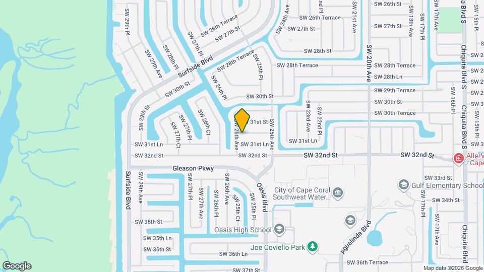 2536 SW 31st Terrace Mapa y Detalles de la Ubicación