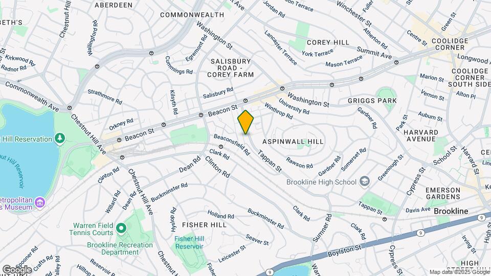 316 Tappan St, Unit 1B Map and Location Details