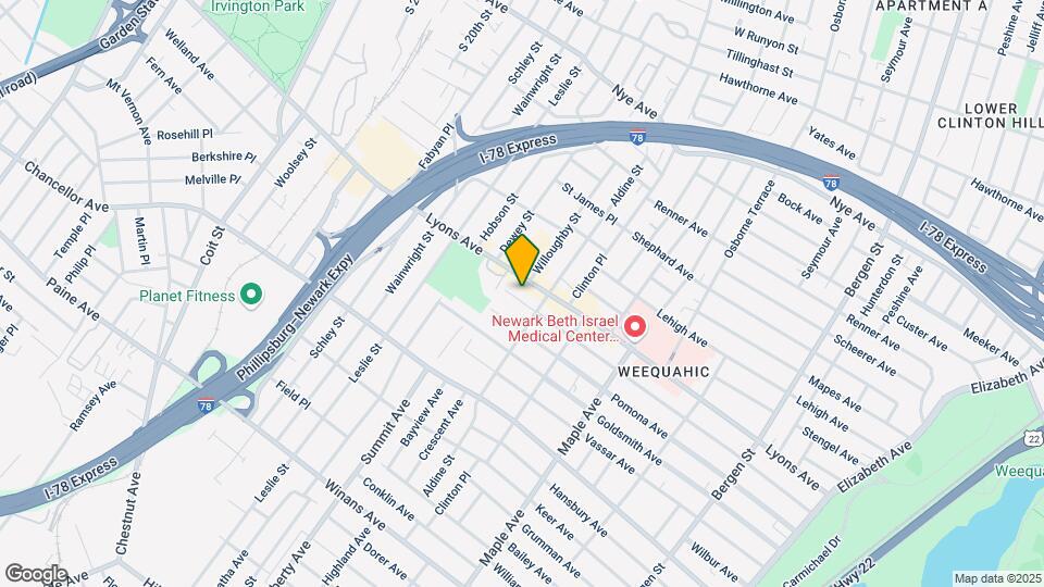 293-295 Weequahic Ave Map and Location Details