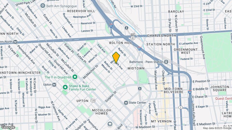 1408 Park Ave Mapa y Detalles de la Ubicación