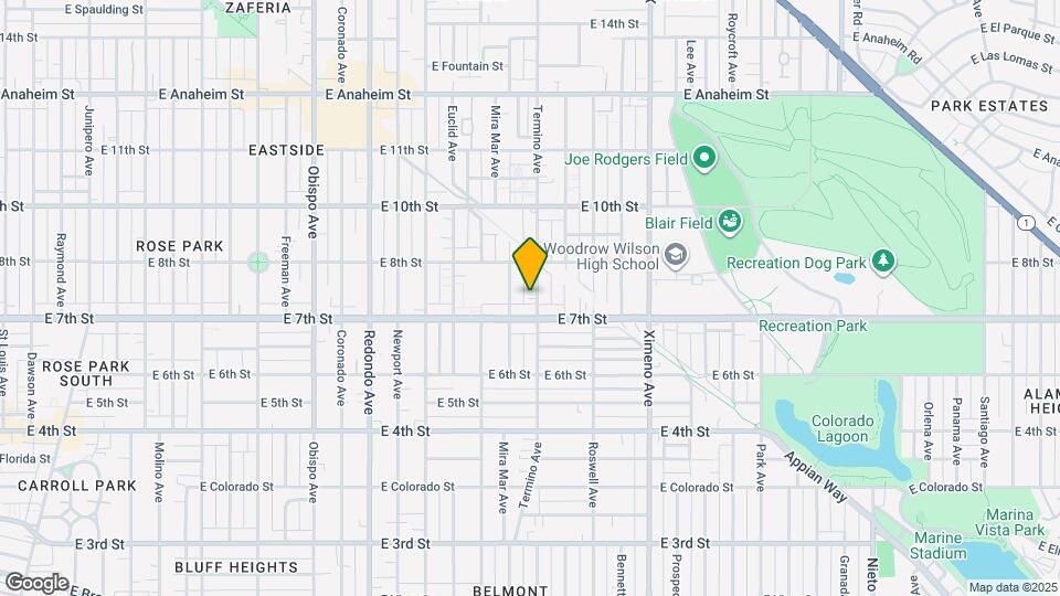 733 Termino Ave Mapa y Detalles de la Ubicación