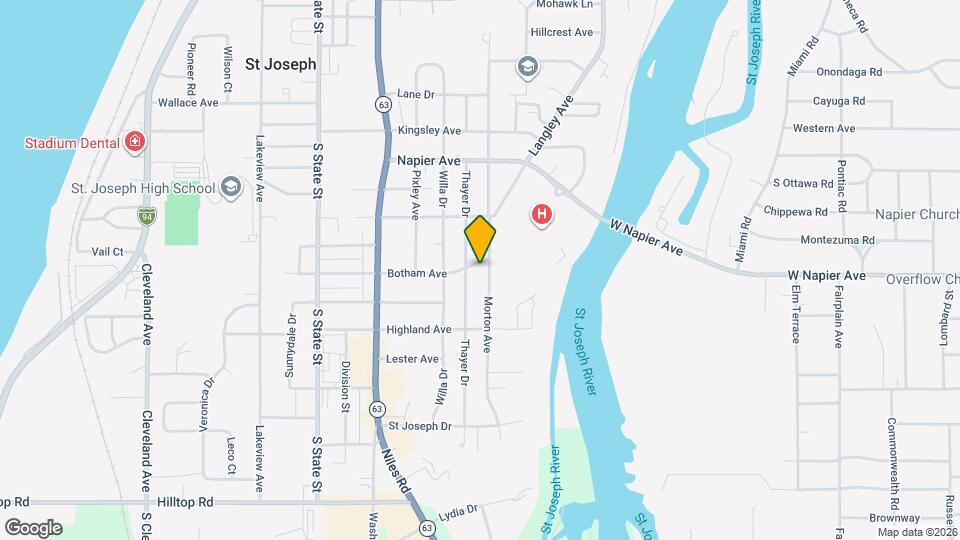 912 Botham Ave Map and Location Details