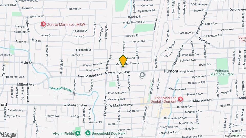 14 Hickory St, Unit 2nd Floor Mapa y Detalles de la Ubicación