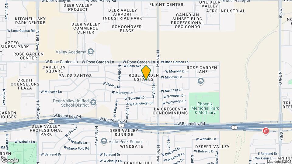 830 W Mohawk Ln Map and Location Details