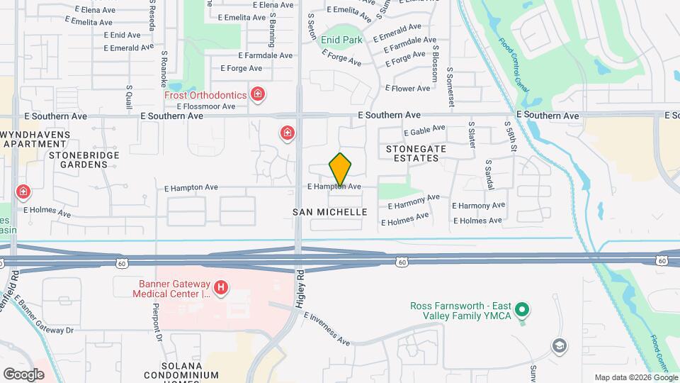 5322 E Harmony Ave Map and Location Details