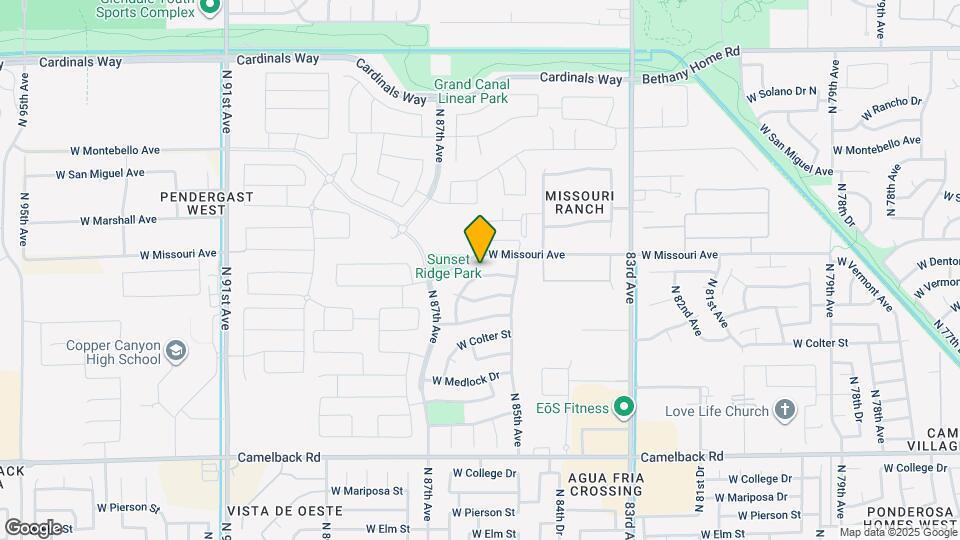 8566 W Denton Ln Mapa y Detalles de la Ubicación
