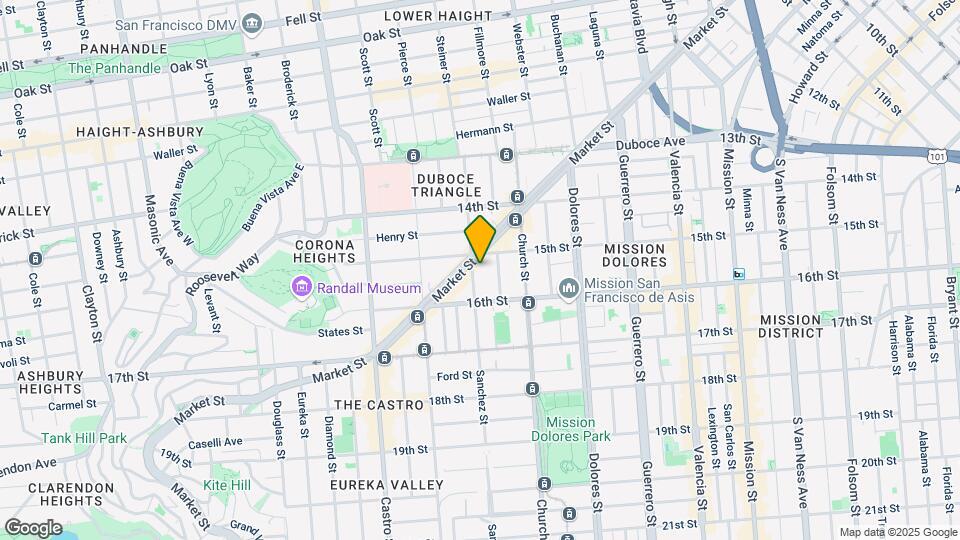 211-219 Sanchez St Mapa y Detalles de la Ubicación