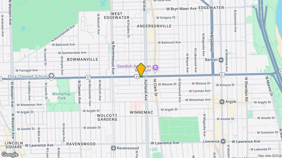 1617 W Foster Ave Map and Location Details