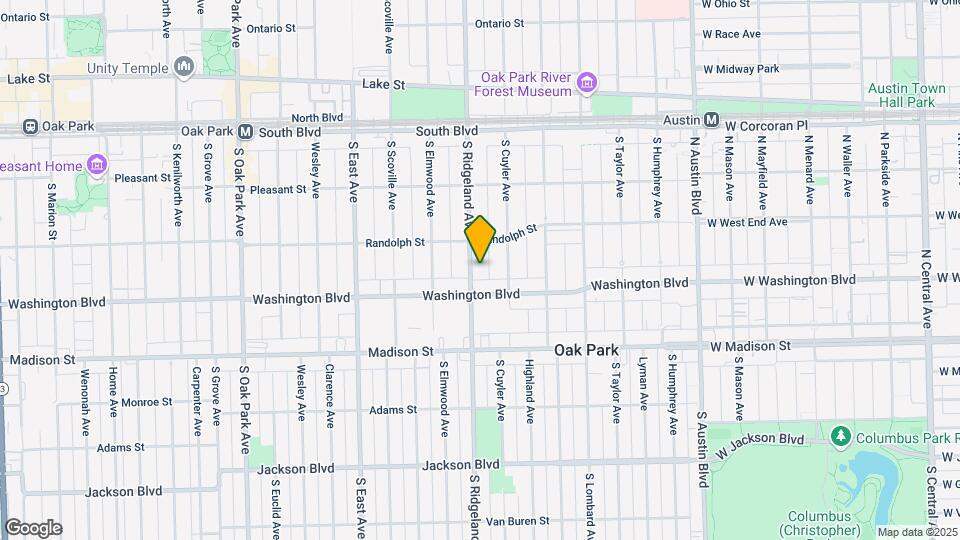322 S Ridgeland Ave Map and Location Details