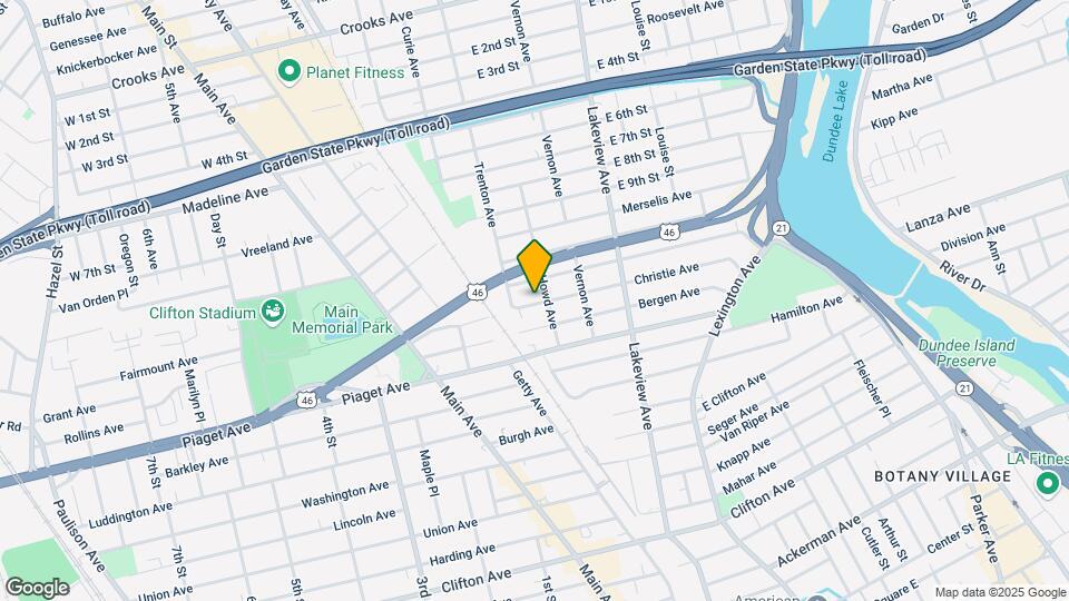 185 Christie Ave Mapa y Detalles de la Ubicación