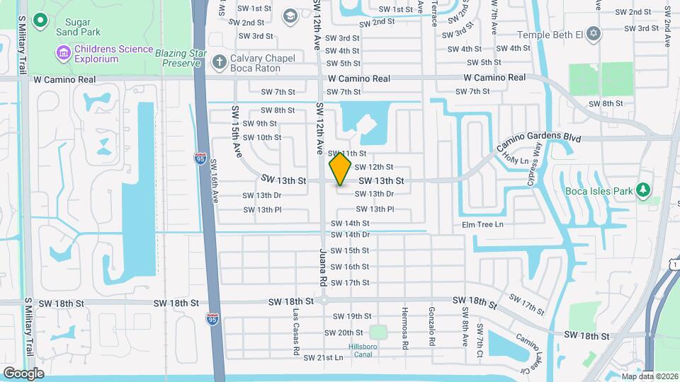 1167 SW 13th Dr Map and Location Details