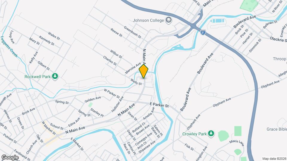 2717 N Main Ave Map and Location Details