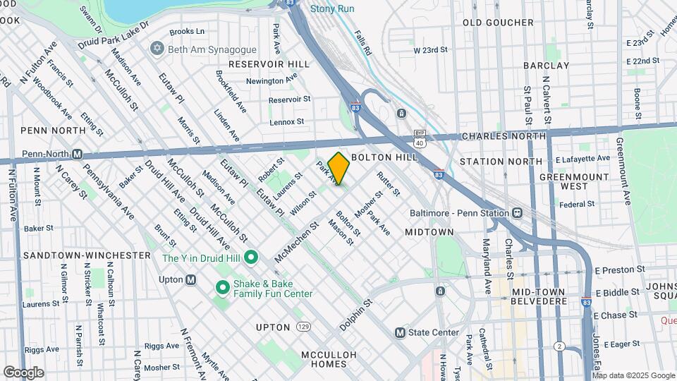 1608 Park Ave Mapa y Detalles de la Ubicación