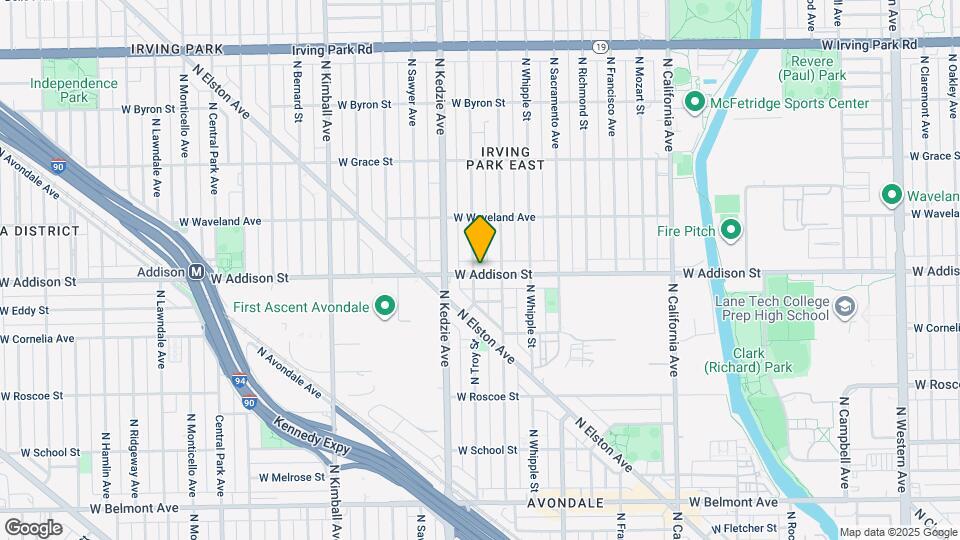 3120 W Addison St Map and Location Details