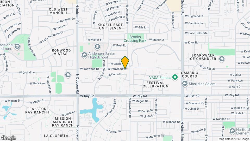 1551 W Ironwood Dr Map and Location Details