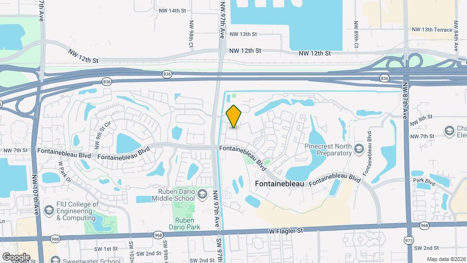 9601 Fontainebleau Blvd Map and Location Details