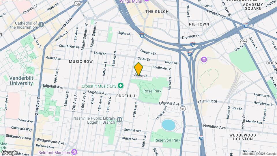 1105 Archer St Mapa y Detalles de la Ubicación