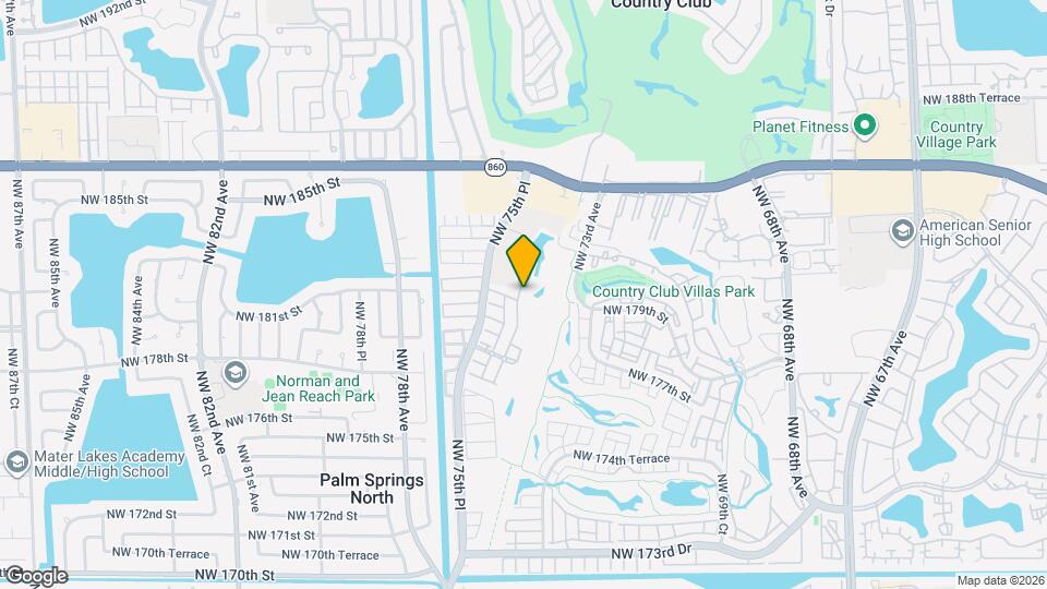 18125 NW 74th Ct Map and Location Details
