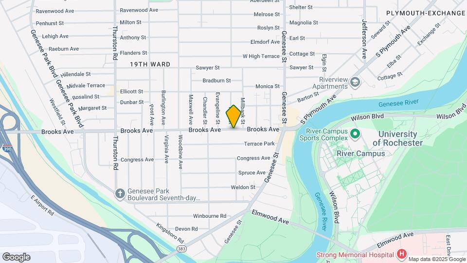 197 Brooks Ave Map and Location Details