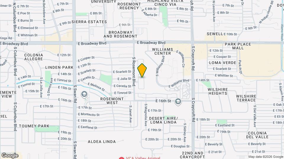 352 S Vía De Los Rosales Map and Location Details