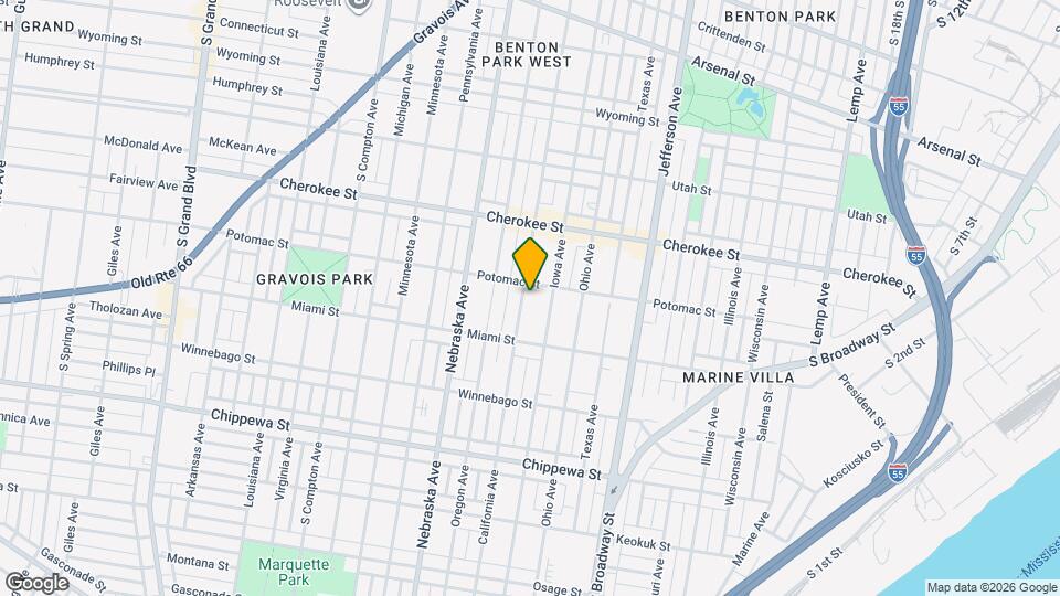 3510 California Ave Map and Location Details