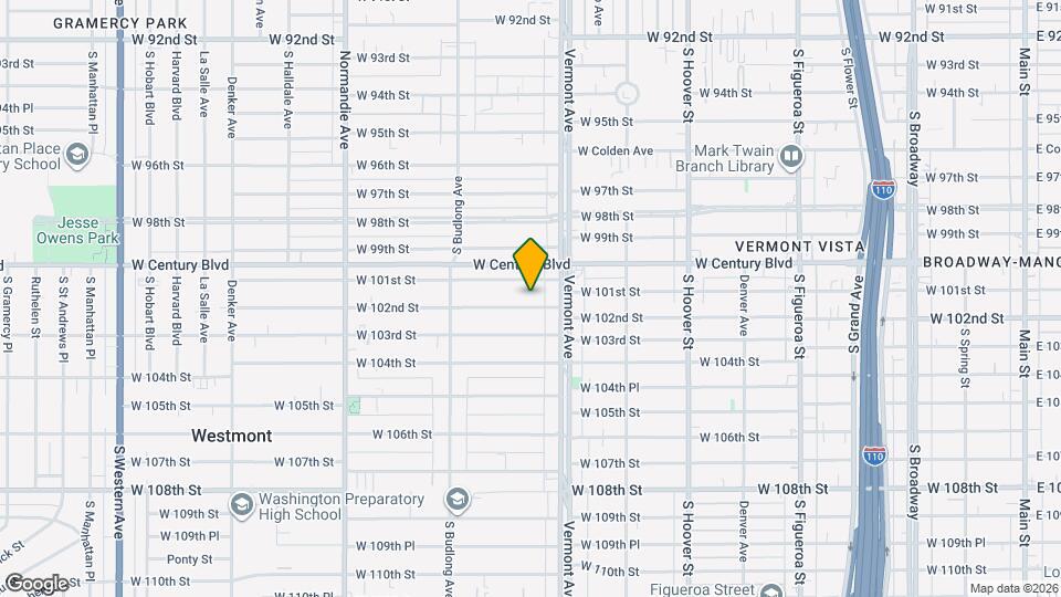1031 W 102nd St Map and Location Details
