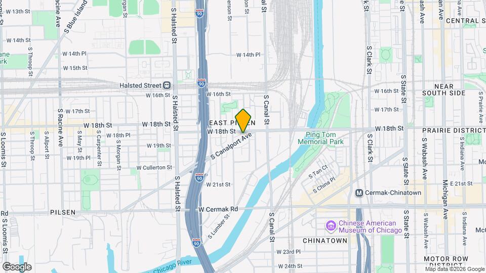 1824 S Canalport Ave Map and Location Details