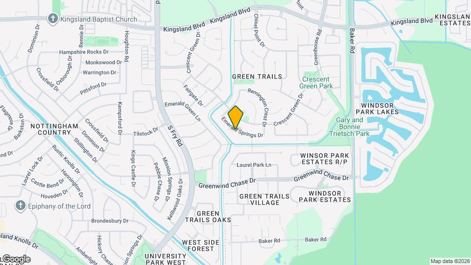 1502 Emerald Springs Ct Map and Location Details