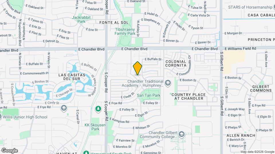 119 S Cottonwood St Map and Location Details